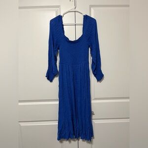 MELLODAY Royal Blue Long Sleeve Dress